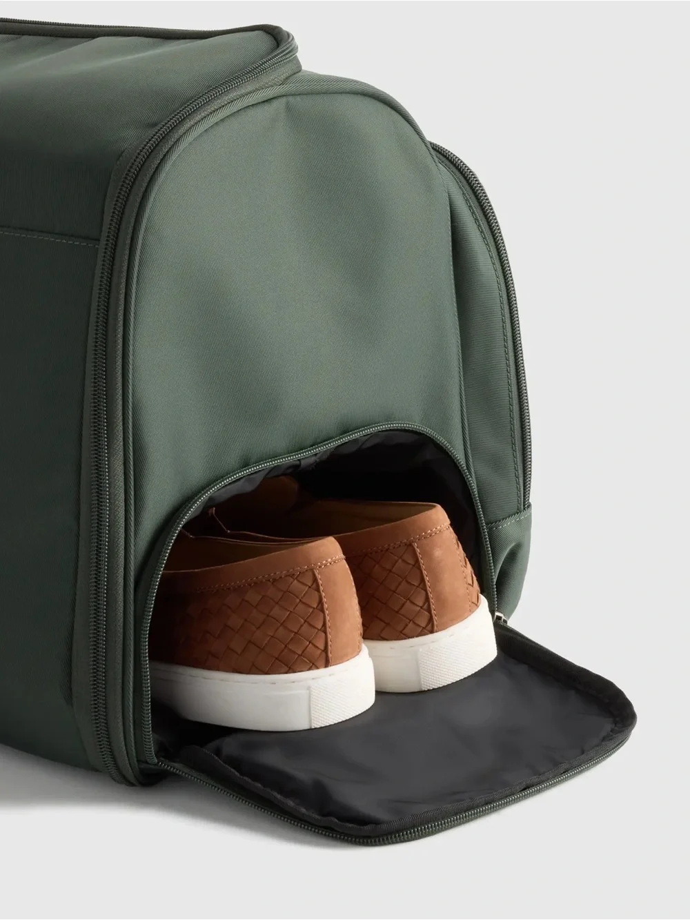 Quince Voyage Nylon Garment Duffle Dark Green NWT 2in1 Carry On Travel Bag